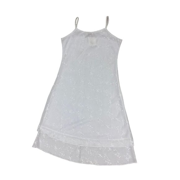 Dior White Eyelet Slip Dress Size L Spaghetti Strap NWT - Picture 2 of 6